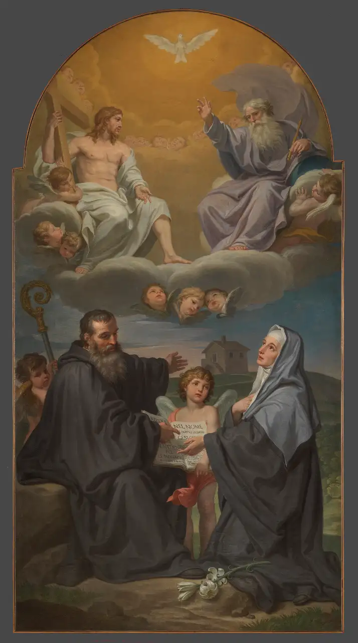 Trinità con San Benedetto e Santa Scolastica - Musei Macerata