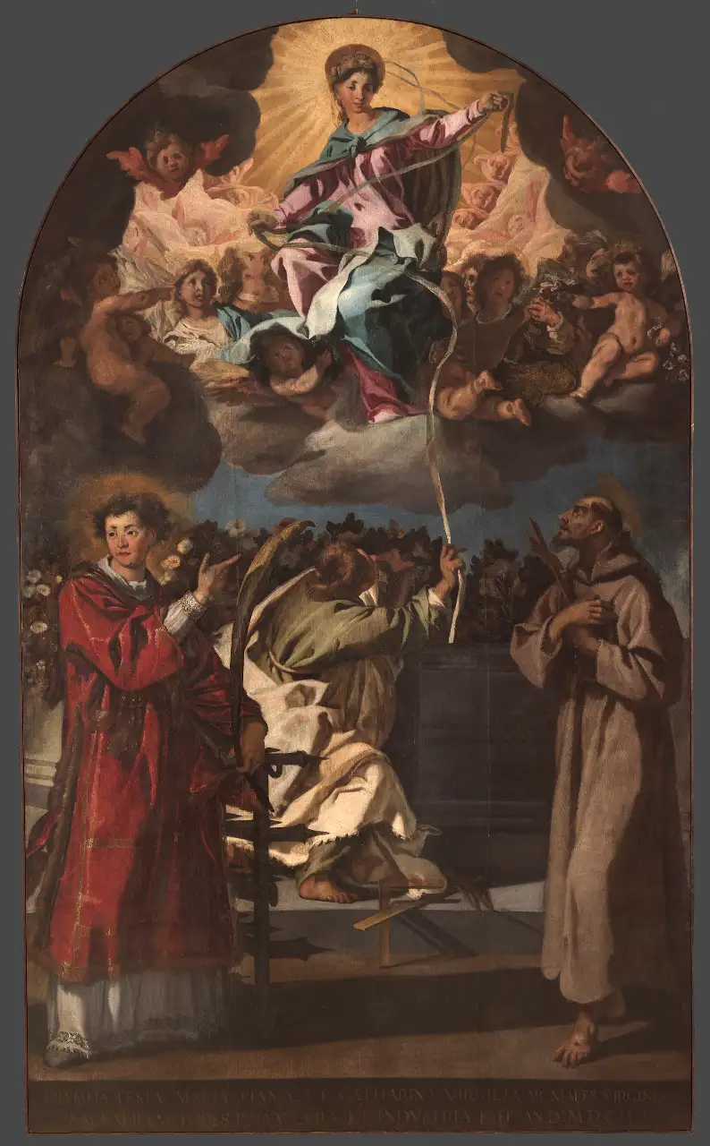 Madonna della cintola con San Lorenzo, San Tommaso e San Francesco - Musei Macerata