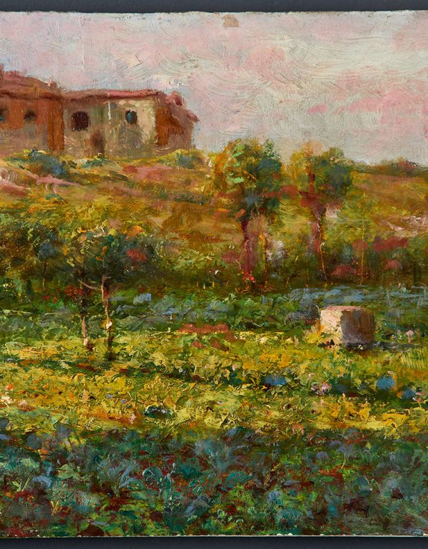 Paesaggio con orti e casolari di Gualtiero Baynes - Musei Macerata