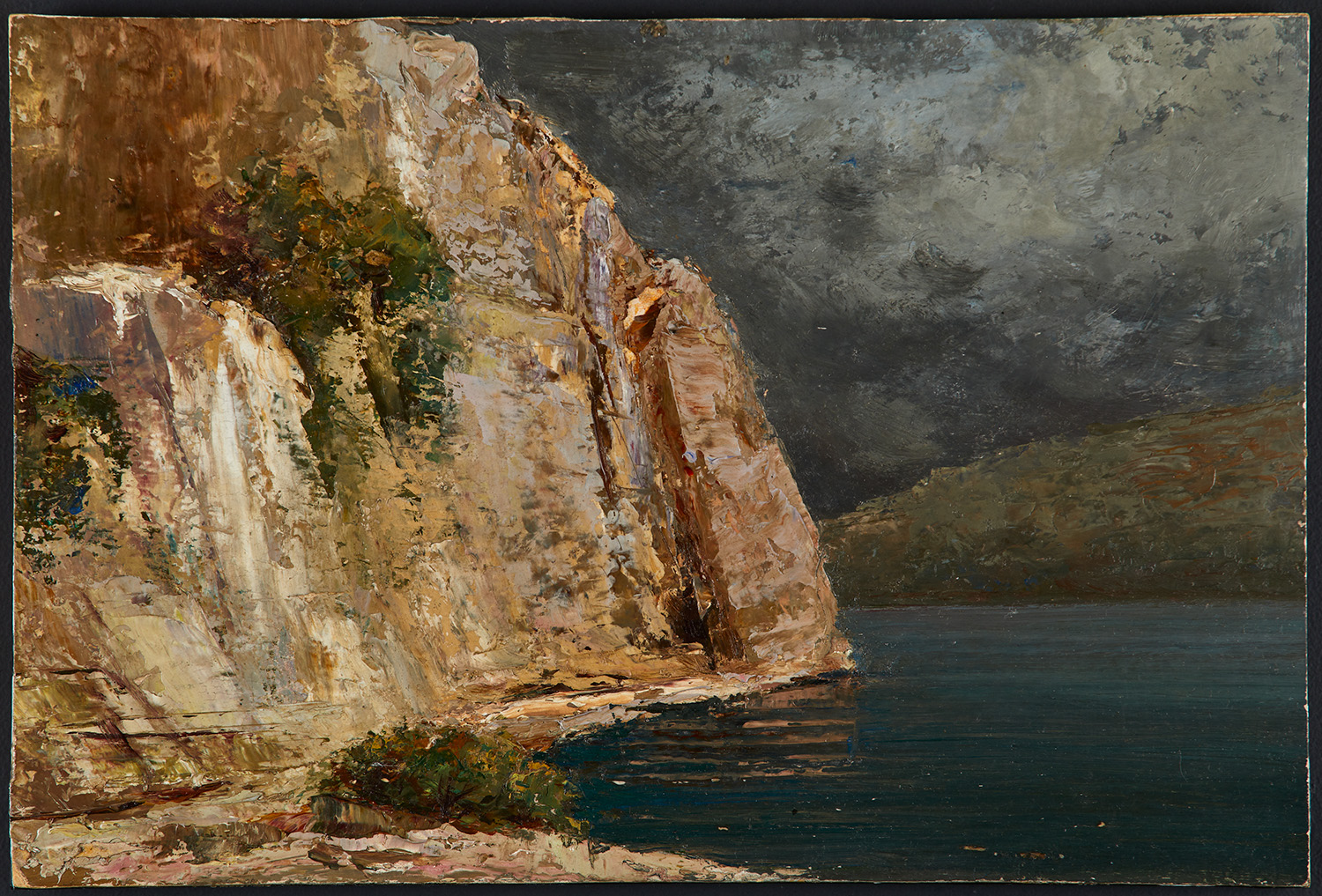Rocce a picco sul lago in Svizzera di Gualtiero Baynes - Musei Macerata