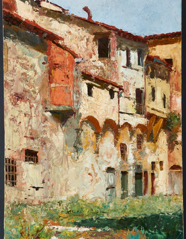 Antiche case in piazza Davanzati a Firenze di Gualtierno Baynes - Musei Macerata