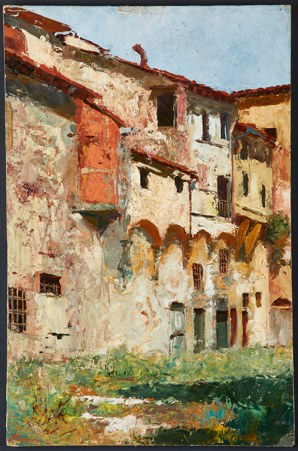 Antiche case in piazza Davanzati a Firenze di Gualtierno Baynes - Musei Macerata