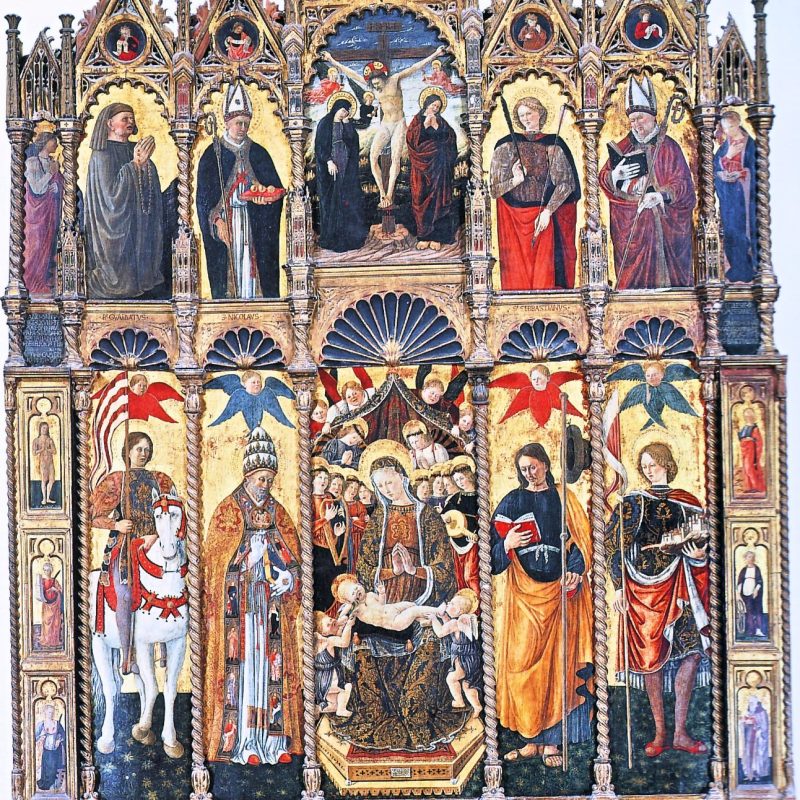 Giovanni Boccati, Polittico di Belforte, 1468, Belforte del Chienti, chiesa di Sant’Eustachio - Musei Macerata