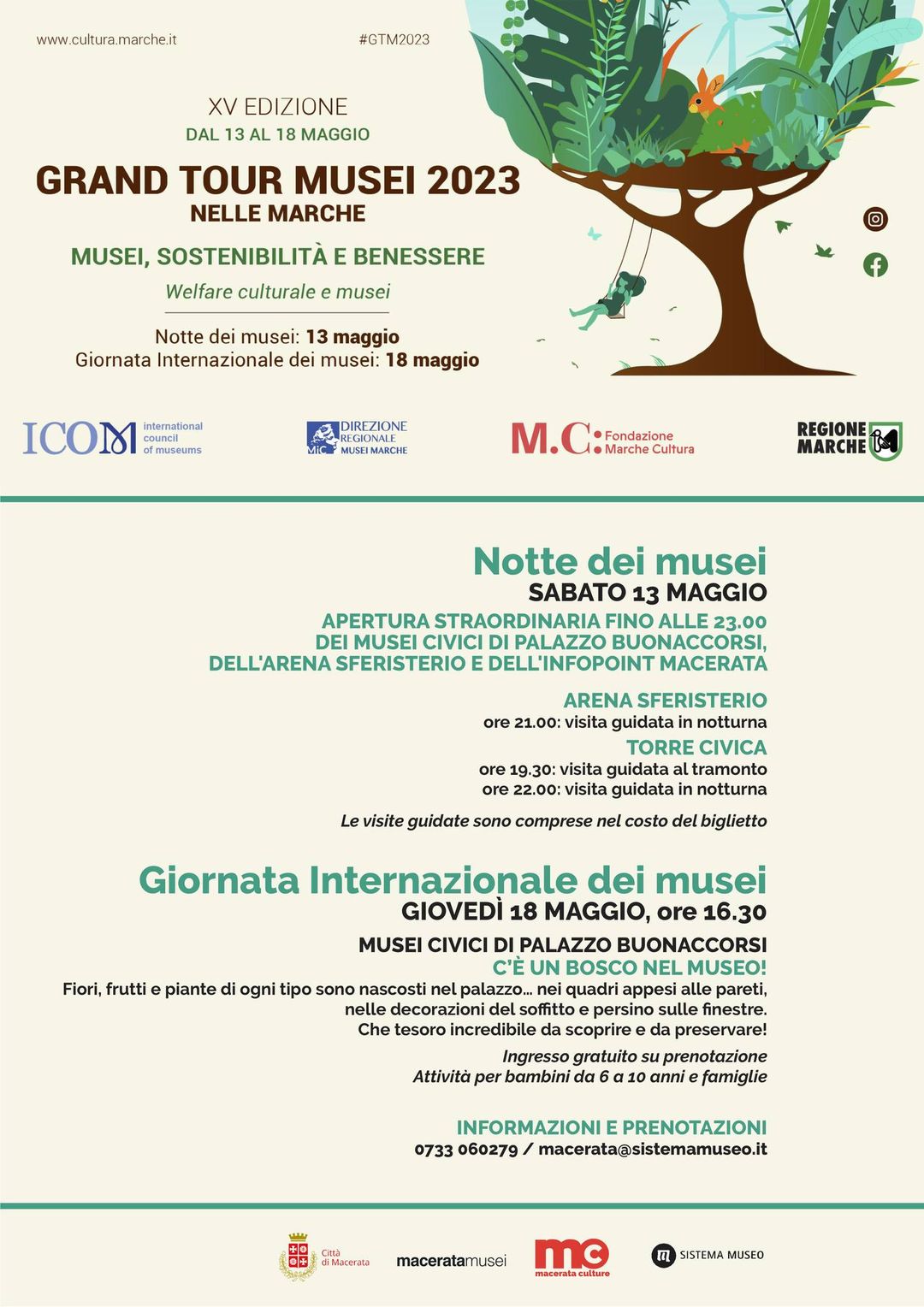 Locandina XV edizione del Grand tour Musei - Musei Macerata