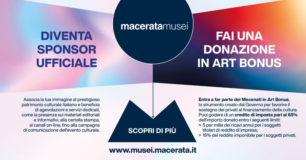 Banner per iniziativa art bonus e sposnorizzazione - Musei Macerata