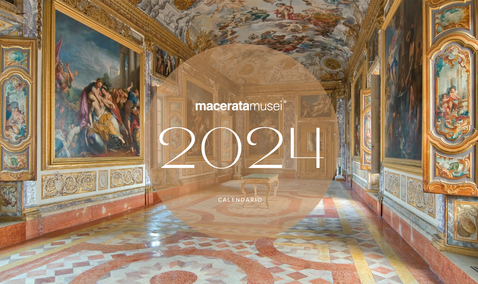 Copertina calendario di Macerata Musei 2024 - Musei Macerata